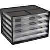 ITALPLAST DOCUMENT CABINET 5 DRAWER 255 X 330 X 230MM A4 BLACK