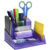ITALPLAST DESK ORGANISER TINTED PURPLE