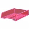 ITALPLAST MULTI FIT DOCUMENT TRAY A4 NEON RED
