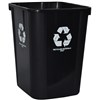ITALPLAST GREENR TIDY BIN RECYCLE ONLY 32 LITRE BLACK