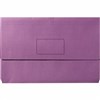 MARBIG SLIMPICK DOCUMENT WALLET FOOLSCAP BRIGHTS PURPLE PACK 10