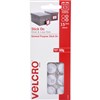VELCRO BRAND STICKON HOOK AND LOOP DOTS 16MM WHITE PACK 15