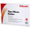 ESSELTE SIGN  MENU HOLDER DOUBLE SIDED LANDSCAPE A3 CLEAR