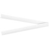 QUARTET MAGNETIC STRIPS 25 X 300MM WHITE PACK 2