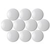 QUARTET MAGNETIC BUTTONS 20MM WHITE PACK 10