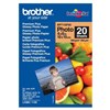 BROTHER BP71G PREMIUM PLUS GLOSSY PHOTO PAPER 260GSM 152 X 102MM WHITE PACK 20