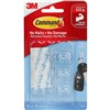 COMMAND ADHESIVE MINI CLEAR HOOKS WITH CLEAR STRIPS