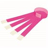 REXEL ID SERIAL NUMBER WRISTBANDS FLUORO PINK PACK 100