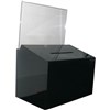 DEFLECTO BALLOT BOX LOCKABLE WITH HEADER LANDSCAPE A5 SMOKE