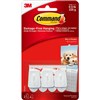 COMMAND ADHESIVE MICRO HOOKS WHITE PACK 3 HOOKS AND 4 STRIPS
