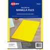 AVERY 82743 MANILLA FOLDER A4 YELLOW PACK 20