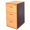 RAPID WORKER FILING CABINET 3 DRAWER 465 X 600 X 998MM BEECHIRONSTONE
