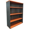 RAPID WORKER BOOKCASE 3 SHELF 900 X 315 X 1200MM CHERRYIRONSTONE