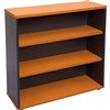 RAPID WORKER BOOKCASE 3 SHELF 900 X 315 X 900MM CHERRYIRONSTONE