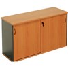 RAPID WORKER CREDENZA SLIDING DOOR LOCKABLE 1200 X 450 X 730MM CHERRYIRONSTONE