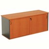 RAPID WORKER CREDENZA SLIDING DOOR LOCKABLE 1800 X 450 X 730MM CHERRYIRONSTONE