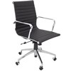 RAPIDLINE PU605M EXECUTIVE CHAIR MEDIUM BACK ARMS CHROME FRAME PU BLACK