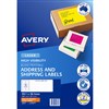 AVERY 35977 L7163FO HIGH VISIBILITY SHIPPING LABEL LASER 14UP FLUORO ORANGE PACK 25