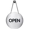 DURABLE PICTOGRAM SIGN OPENCLOSED WITH CHAIN 130MM STAINLESS STEEL