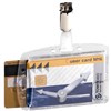 DURABLE SECURITY PASS HOLDER DUO WITH CLIP BOX 25