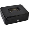 ITALPLAST DELUXE METAL CASH BOX 160 X 200 X 90MM BLACK