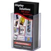 DEFLECTO BROCHURE HOLDER EXTRA CAPACITY WALL MOUNT DL CLEAR