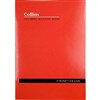 COLLINS A24 SERIES ACCOUNT BOOK 4 MONEY COLUMN FEINT RULED STAPLED 24 LEAF A4 RED