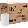 LIVI 1200 ESSENTIALS HAND ROLL TOWEL 1PLY 180MM X 80M CARTON 16
