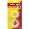 SELLOTAPE STICKY TAPE 18MM X 25M CLEAR PACK 2