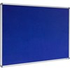 VISIONCHART CORPORATE FELT PINBOARD ALUMINIUM FRAME 1500 X 900MM ROYAL BLUE