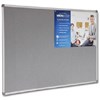 VISIONCHART CORPORATE FELT PINBOARD ALUMINIUM FRAME 900 X 900MM GREY