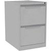 STEELCO FILING CABINET 2 DRAWER 470 X 620 X 710MM SILVER GREY