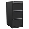 STEELCO FILING CABINET 3 DRAWER 470 X 620 X 1015MM GRAPHITE RIPPLE
