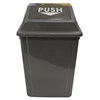 CLEANLINK RUBBISH BIN WITH SWING LID 40 LITRE GREY