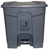 CLEANLINK RUBBISH BIN WITH PEDAL LID 68 LITRE GREY