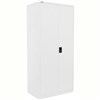 STEELCO STATIONERY CABINET 4 SHELVES 2000 X 914 X 463MM WHITE SATIN