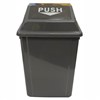 CLEANLINK RUBBISH BIN WITH SWING LID 25 LITRE GREY