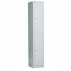 GO STEEL LOCKER 2 DOOR 305 X 455 X 1830MM SILVER GREY