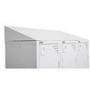 GO STEEL LOCKER ADDITIONAL SLOPING TOP 915 X 270MM SILVER GREY