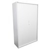 GO STEEL TAMBOUR DOOR CABINET 5 SHELVES 1981 X 1200 X 473MM WHITE CHINA