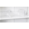 GO STEEL TAMBOUR DOOR CUPBOARD ADDITIONAL SLOTTED SHELF DIVIDERS WHITE CHINA PACK 5
