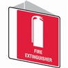 TRAFALGAR FIRE EXTINGUISHER SIGN DOUBLE SIDED 225 X 225MM