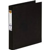 MARBIG LINEN RING BINDER PE 2D 25MM A4 BLACK