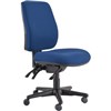 BURO ROMA TASK CHAIR HIGH BACK 3LEVER SEAT SLIDE JETT FABRIC DARK BLUE