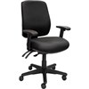 BURO ROMA TASK CHAIR HIGH BACK 3LEVER SEAT SLIDE ARMS JETT BLACK
