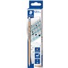 STAEDTLER 132 EXAM GRAPHITE PENCILS 2B WITH ERASER TIP PACK 12