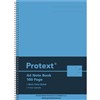 PROTEXT NOTE BOOK 8MM FEINT RULED 55GSM 100 PAGE A4 BLUE