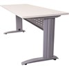 RAPID SPAN DESK WITH METAL MODESTY PANEL 1200 X 700 X 730MM WHITESILVER