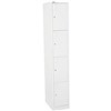 GO STEEL LOCKER 4 DOOR 380 X 455 X 1830MM SILVER GREY