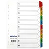 INDEX DIVIDERS A4 110 TAB WHITE WITH MYLAR TABS